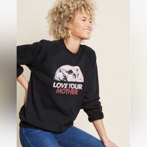 ModCloth Earthly Appreciation Graphic Sweatshirt